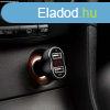 MNC Auts szivargyjt adapter 2xUSB, feszltsgmrvel