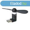 Fekete micro USB ventiltor