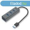 I-TEC 4-port USB3.0 Hub Grey