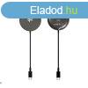XO CX029 mgneses vezetk nlkli induktv tlt Qi2 - feket