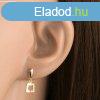 9 kartos arany flbeval ngyzet alak krvonallal, tltsz