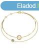 Guess Dupla aranyozott karkt 4G Crush JUBB04160JWYG 18,5 c