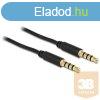 Delock 83436 kbel 3.5 mm sztere jack 4 rintkezs apa ->