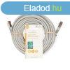 Nedis Cat6 patch kbel, szrke, aranyozott rintkezk, 10/10