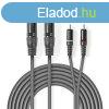 Nedis COTH15210GY30 flprofi XLR audi kbel, 2x XLR 3 ts d