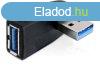 DeLock Adapter USB 3.0 male-female angled 90 horizontal