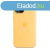 Apple iPhone 14 Silicone Case with MagSafe, sunglow