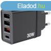 Verbatim 30W 4-Port USB Wall Charger Black