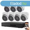 Hikvision 7 dome biztonsgi kamers IP kamera rendszer 2MP F