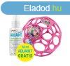 Oball RATTLE 10 cm stt rzsaszn 0m+AQUAINT 100% kolgiai