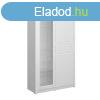 KONDELA Alacsony vitrin 2D1W1S, fehr, ERODIN