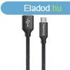 COLORWAY KABEL USB MICROUSB 2.4A 2M, FEKETE (CW-CBUM009-BK)
