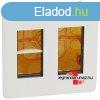 Legrand Program Mosaic sllyesztett doboz, 2x4 modulos, feh