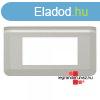 Legrand Program Mosaic keret 1x4 modulos, vzszintes, alumn