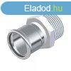 FixTrend Inox press kls menetes tmeneti idom, 22 mm x 1/2