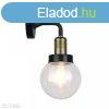 E27 foglalattal elltott fekete falikar IP65 - 8970 (V-TAC)