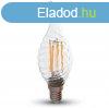 4W E14 LED filament szlfjta gyertya g hideg fehr