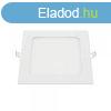 LED panel (modul), 12W, bepthet, ngyszgletes, fehr fn