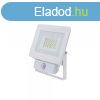 LED reflektor 30W, SMD fehr, szenzorral, meleg fehr fny -