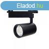 LED reflektor 25W, 24 , fekete lmpatest, beltri, meleg fe