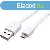 Minsgi USB KBEL 2.0 A dug - micro B fehr 1m (28AWG/1P+2