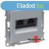 Legrand Suno 2xRJ45 Cat. 5e UTP csatlakozaljzat alumnium, 