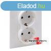 Legrand Suno 2x2P+F csatlakozaljzat biztonsgi zsaluval, eg