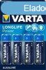 Varta Longlife Power AA LR6 Bl4 (4906) NEW (1 db ceruza elem