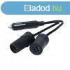 Szivargyjt eloszt leng DUAL USB-s 12/24V