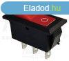 Kszlkkapcsol, vlt, piros (0-I felirat) 16(6)A, 250V AC