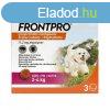 FRONTPRO Rgtabletta kutyknak XS 2-4 kg 11,3 mg 3 tabletta