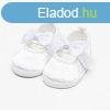 Baba szatn balettcipk New Baby fehr 6-12 h