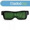 LED kijelzs Party szemveg - Zld