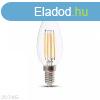 Retro LED izz - 6W Filament E14 Gyertya 130lm/W Meleg fehr