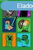 Minecraft Fight Badges szuper puha polr takar 100*150cm