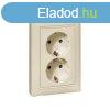 Legrand Valena 2x2P+F dugalj gyermekvdelemmel elefntcsont