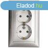 Legrand Valena 2x2P+F dugalj alumnium