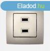 Elmark City dupla USB tltaljzat Pezsg