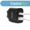 Hlzati Adapter USB + Type-C PD20W gyorstltssel - fekete