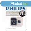 Memriakrtya 32gb micro SDHC + adapter CLASS10 PHILIPS