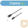 Equip micro USB 2.0 cable AM -> MBM5P 1.8m black