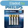 Philips LR03E4B/10 elem ultra alkali aaa 4-bliszter