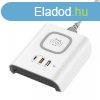 Budi QC3.0 2xUSB 5V 2.4A vezetk nlkli tlt (fehr)