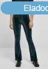 Urban Classics Ladies High Waist Velvet Boot Cut Leggings te