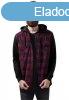 Urban Classics Hooded Checked Flanell Sweat Sleeve Shirt blk