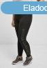 Urban Classics Ladies High Waist Branded Leggings black/blac