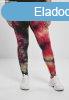 Urban Classics Ladies Tie Dye High Waist Leggings darkpink/b