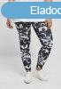 Urban Classics Ladies Tie Dye Leggings black/white