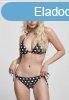 Urban Classics Ladies Pattern Bikini polkadots black