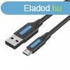 USB 2.0-Micro USB tltkbel Szellztets COLBF 1m (fekete)